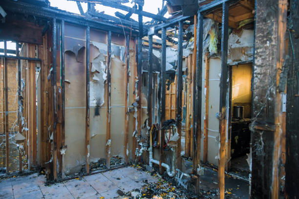 Professional Emergency Fire Damage Restoration technician working in Swarthmore, PA